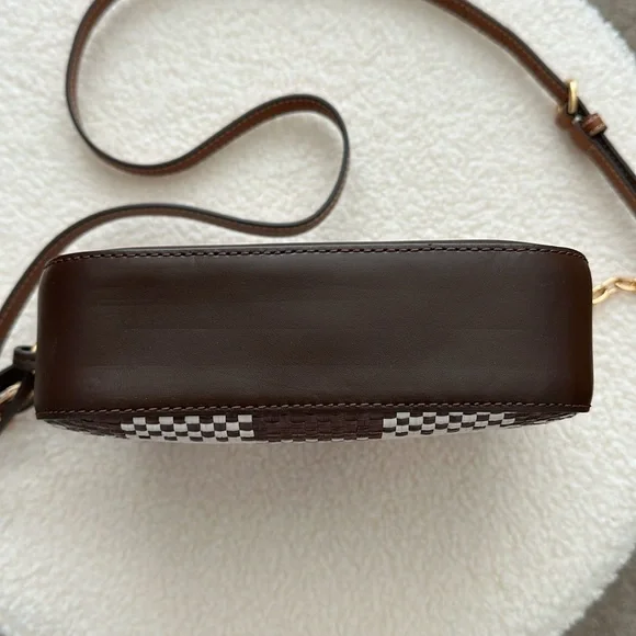 Tory Burch McGraw woven plaid camera bag - Picture 4 of 12